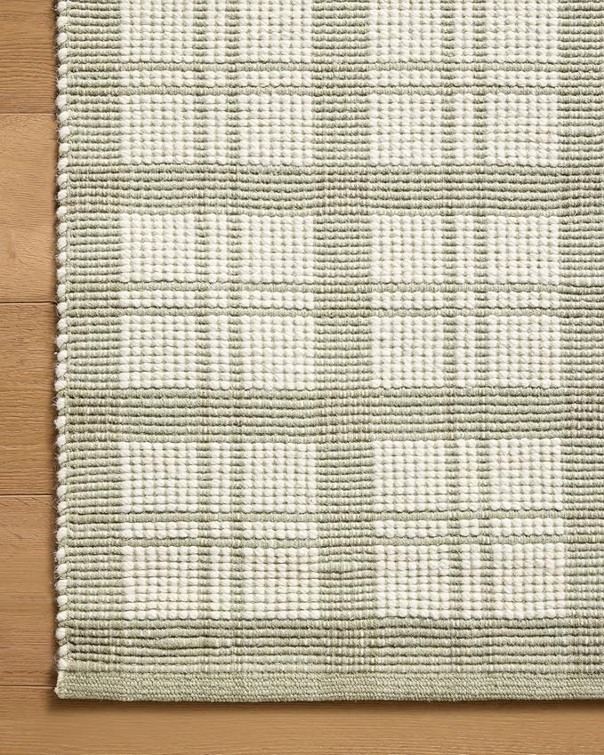 Loloi Magnolia Home by Joanna Gaines Ryder Collection RYD-01 Sage/Ivory 9'-3" x 13' Area Rug