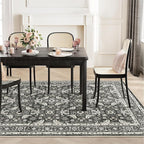 WITSHOCK Living Room Area Rugs 5x7: Soft Non-Slip Backing Washable Rugs Vintage Large Carpet for Bedroom Office Dining Room Kitchen Stain Resistant Home Decor Rug