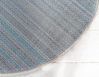 Unique Loom Solo Collection Area Rug - Calabasas (6' 1" Round, Ivory)