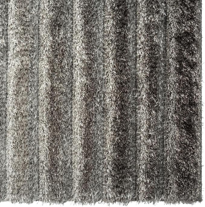 LUXE WEAVERS Lantanas Collection 7119 Grey 5x7 Modern Geometric Area Rug