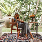 CAMILSON Indoor Outdoor Rug 10x14 Bohemian Medallion Floral Area Rugs for Indoor and Outdoor Patios Easy-Cleaning Non-Shedding Living Room Garden and Kitchen Washable Outside Carpet (10 x 14 / Brown)