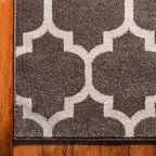Rugs.com Lattice Collection Rug – 9' x 12' Brown Medium Rug Perfect for Living Rooms, Large Dining Rooms, Open Floorplans
