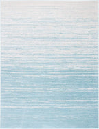 SAFAVIEH Area Rug 8x10 - Adirondack Collection - Large - Aqua & Ivory, Modern Ombre Design, Non Shedding & Easy to Clean, Ideal for Living Room, Bedroom, Office, Dining Space (ADR113J)