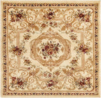 Rugs.com Chateau Collection Rug – 8' x 11' Cream Medium Rug Perfect for Living Rooms, Kitchens, Entryways