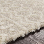 Livabliss Hapsburg Moroccan Shag Area Rug, 2'7" x 5', Beige