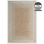 FH Home Outdoor Rug - Waterproof Easy to Clean Stain Resistant - Patio Indoor Outdoor Porch Deck Balcony Entryway - Ombre Modern - Dhruva - Beige - 5ft 2in x 7ft 6in