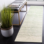 SAFAVIEH Adirondack Collection Runner Rug - 2'6" x 12' Runner, Sage & Ivory, Modern Ombre Design, Non Shedding & Easy to Clean, Ideal for Hallway, Foyer, Kitchen, Entryway, Bedroom (ADR113X)