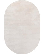 JONATHAN Y Haze Solid Low-Pile Ivory 4x6 Oval Indoor Area Rug, Coastal,Bohemian,Minimalist,Classic, Easy-Cleaning for Living Room,Bedroom,Kitchen,Pet Friendly,Non-Shedding (SEU100D-4OV)