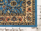 Unique Loom Sialk Hill Collection Area Rug - Washington (9' x 12' Rectangle Light Blue/Navy Blue)