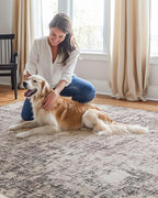 ILANGO 9x12 Modern Area Rug for Living Room Ultra Soft Machine Washable Lightweight Kid & Pet Friendly Stain Resistant Non-Shedding Large Carpet for Bedroom Dining Room Home Office Mat
