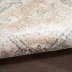 Nourison Home Astra Machine Washable Beige 2'2" x 8' Area Rug - Easy Clean, Non Shedding, Bed Room, Living Room, Dining Room, Kitchen (8' Runner)