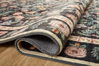 Loloi Rifle Paper Co. Eden Collection EDE-02 Mughal Garden Black 7'-6" x 9'-6" Area Rug feat. CloudPile™