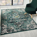 LUXE WEAVERS Moroccan Green 6x9 Medallion Area Rug for Living Rooms