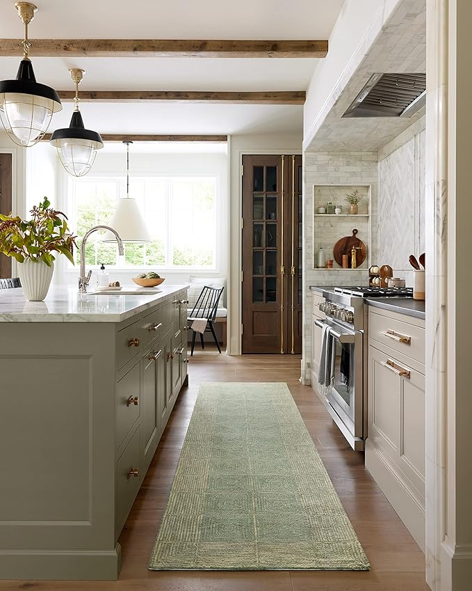 Loloi Chris Loves Julia Francis Collection FRA-02 Green/Natural 2'-3" x 3'-9" Accent Rug