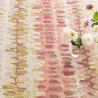 Dash and Albert Paint Chip Wool Area Rug - 2.5' x 8' Runner Pastel Graphic Hand Micro Hooked Accent Rug - Durable, High Traffic Hallway, Living Room, Stairs