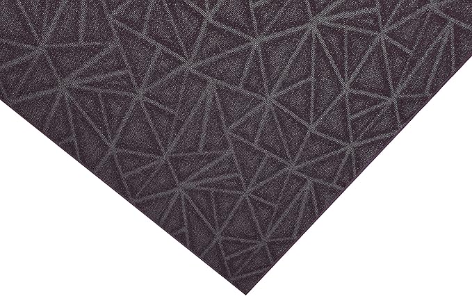 Furnish my Place Geometrical Pattern Indoor/Outdoor Refine Purple Rug, Abstract Area Rug, Doorway Mat, Contemporary Rug for Living Room, Entryway, Made in USA - 2' x 12' Oval