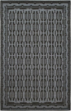 Dash and Albert Campbell Iron Handwoven Wool Rug, 8 X 10 Feet, Neutral/Grey Geometric Pattern - Premium Luxury Hotel Quality Soft Breathable Hypoallergenic Machine Washable Easy Care All Season