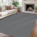 Braided Area Rug 6x9 Ft Washable Rugs for Living Room Non Slip Bedroom Rugs Boho Dining Room Rug Cotton Living Room Woven Floor Carpet for Nursery Playroom, Dark Grey/Grey