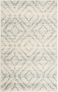SAFAVIEH Adirondack Collection Accent Rug - 3' x 5', Ivory & Light Blue, Modern Distressed Design, Non-Shedding & Easy Care, Ideal for High Traffic Areas in Entryway, Living Room, Bedroom (ADR131T)