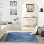 Nourison Home Nourison Essentials Navy Blue 5' x 8' Area Rug - Easy Clean, Non Shedding, Bed Room, Living Room, Dining Room, Kitchen (5' x 8')
