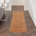 Nourison Home Nourison Essentials Rust 2'2" x 10' Area Rug - Easy Clean, Non Shedding, Bed Room, Living Room, Dining Room, Kitchen (10' Runner)
