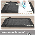 BEQHAUSE Indoor Door Mat 24" x 36", Dirt Trapper Door Mats Non-Slip Entryway Rugs Washable, Resist Dirt Absorbent Welcome Mat, Low Profile Floor Mats for Front Back Door and Entryway, Charcoal