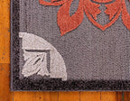 Unique Loom Outdoor Modern Collection Area Rug - Chicago (5' 1" x 8' Rectangle, Brown/ Orange)
