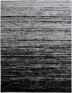 SAFAVIEH Area Rug 12x18 - Adirondack Collection - Large - Silver & Black, Modern Ombre Design, Non Shedding & Easy to Clean, Ideal for Living Room, Bedroom, Office, Dining Space (ADR113A)