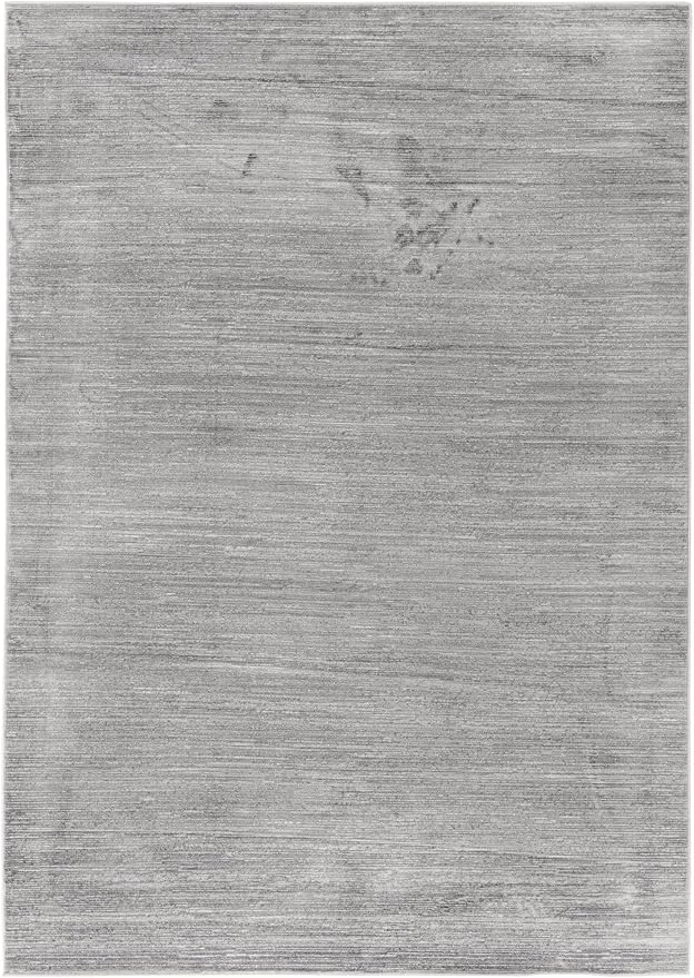 Unique Loom Finsbury Collection Area Rug - Kate (7' 1" x 10' Rectangle, Gray/ Ivory)