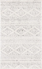 SAFAVIEH Area Rug 3x5 - Tulum Collection - Ivory & Grey, Moroccan Boho Tribal Design, Non-Shedding & Easy to Clean, Ideal for Entryway, Foyer, Accent Space, Bedroom (TUL272A)