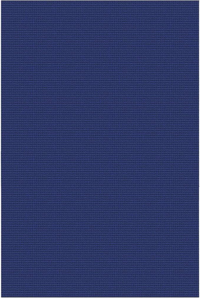 IOHOUZE Washable Area Rug 5x7 Non Slip Rugs for Living Room, Dining Room Rugs Bedroom Rug, Woven Braided Indoor Floor Carpet for Living Room Nursery Office, Royal Blue/Navy