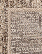 Rugs.com Angelica Collection Rug – 8 Ft Runner Beige Medium-Pile Rug Perfect for Hallways, Entryways