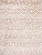 SAFAVIEH Adirondack Collection Area Rug - 6' x 9', Rose & Gold, Modern Diamond Distressed Design, Non-Shedding & Easy Care, Ideal for High Traffic Areas in Living Room, Bedroom (ADR131Q)