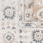 Nourison Home Astra Machine Washable Silver Taupe 5'3" x 7' Area Rug - Easy Clean, Non Shedding, Bed Room, Living Room, Dining Room, Kitchen (5' x 7')
