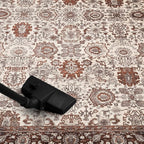 Keen Home Design 2x10 Rug - Machine Washable Runner Rug with Non-Slip Backing, Ideal for Hallway, Entryway, Kitchen, Laundry Room - Vintage, Easy Clean, Durable, Low Pile - (2'6" x 10')