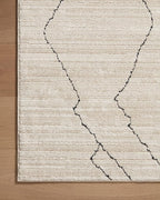 Loloi Darby Collection DAR-03 Sand/Charcoal 5'-3" x 7'-6" Area Rug
