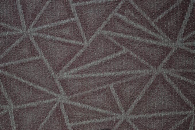 Furnish my Place Geometrical Pattern Indoor/Outdoor Refine Burgundy Abstract Area Rug, Doorway Mat, Contemporary Rug for Living Room, Entryway, Made in USA - 4' x 8' Oval