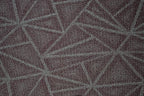 Furnish my Place Geometrical Pattern Indoor/Outdoor Refine Burgundy Abstract Area Rug, Doorway Mat, Contemporary Rug for Living Room, Entryway, Made in USA - 2' x 8' Oval