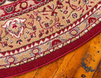 Unique Loom Reza Collection Traditional Persian Style Area Rug, 8' 0" x 8' 0", Burgundy/Ivory