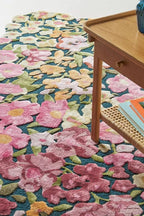 Cassia Wool Viscose Area Rug – 5’ x 7' – Handmade Wool Area Rugs –Multi – Rugs for Living Room, Bedroom – Anti-Skid – Carpets with Non-Slip Natural Backing with 100% Cotton