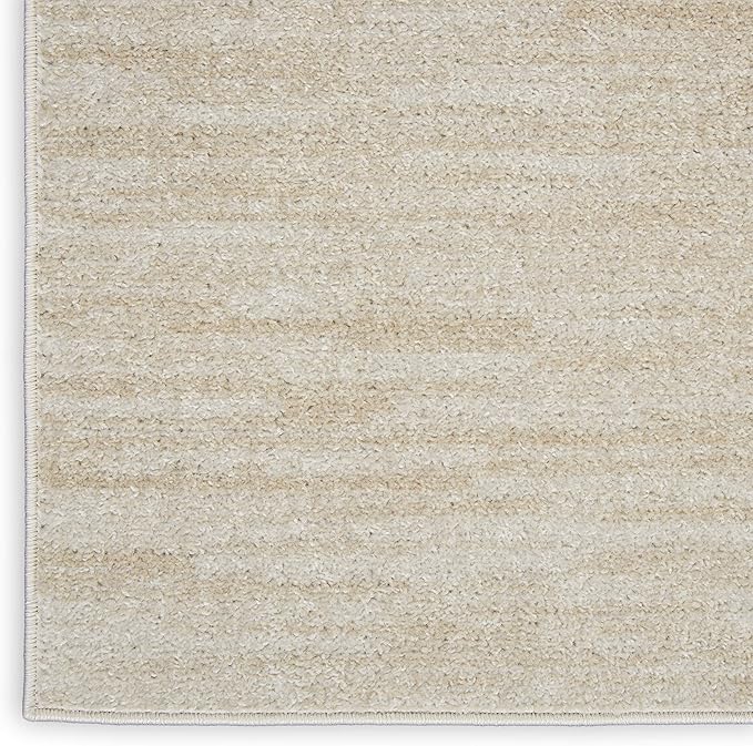 Nourison Home Nourison Essentials Ivory Beige 2' x 6' Area Rug - Easy Clean, Non Shedding, Bed Room, Living Room, Dining Room, Kitchen (6' Runner)