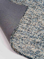 Rugsotic Carpets Hand Tufted Wool ECO-Friendly Area Rugs - 5'x8', Rectangle Shape, Dark & Blue, Solid Plain Design, High Pile Handmade Anti Skid Area Rugs for Living Room, Bed Room (KWC111)