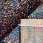Paco Home Colorful Living Room Rug Checkered Design with Squares Multicolor, Size: 6'7" x 9'6"