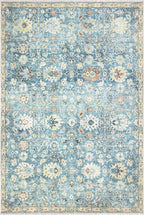 Bloom Rugs Washable Non-Slip 10x14 Rug - Blue/Beige Traditional Oriental Area Rug for Living Room, Bedroom, Dining Room, and Kitchen - Exact Size: 10' x 14'