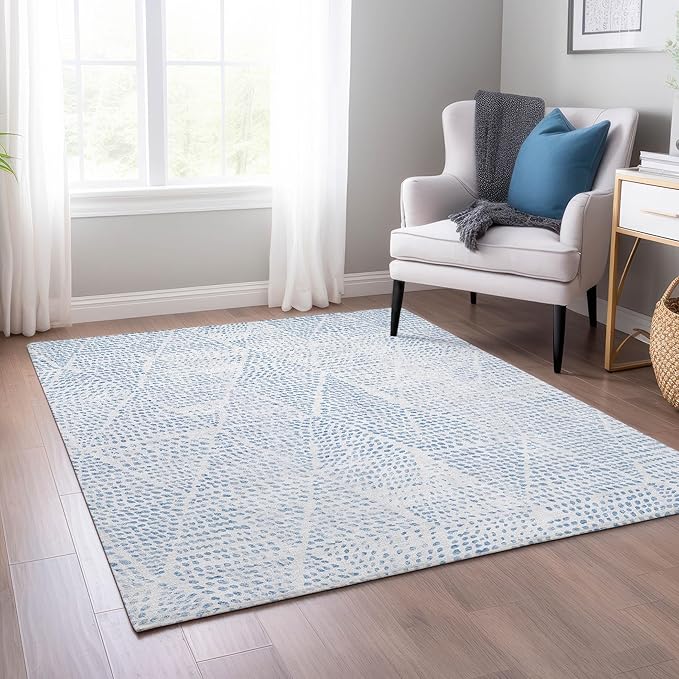 Addison Rugs Chantille ACN591 Denim 3' x 5' Indoor Outdoor Area Rug, Easy Clean, Machine Washable, Non Shedding, Bedroom, Living Room, Dining Room, Kitchen, Patio Rug