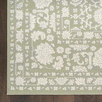 Nourison Home Grace Sage 5'3" x 7'3" Area Rug - Easy Clean, Non Shedding, Bed Room, Living Room, Dining Room, Kitchen (5' x 7')