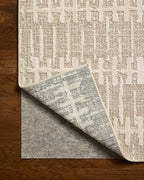 Loloi Amber Lewis Bexley Collection BEX-02 Taupe/Natural 7'-10" x 10' Area Rug Neutral, Textured, Living, Bedroom, Dining, Carpet