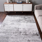 Rugs.com Leipzig Collection Rug – 10x13 Gray Low-Pile Rug Perfect for Living Rooms, Large Dining Rooms, Open Floorplans