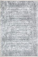 Bloom Rugs Caria Washable Non-Slip 6x9 Rug - Ivory/Black Geometric Area Rug for Living Room, Bedroom, Dining Room, and Kitchen - Exact Size: 6' x 9'