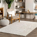 Nuloom SuperiorWash Collection Kai Off-White, 5' x 8', Fluffy and Cozy, High Traffic, Stain Resistant, Easy Clean, Durable Washable Area Rug for Bedroom, Living Room, Dining, Den, Foyer, Entryway